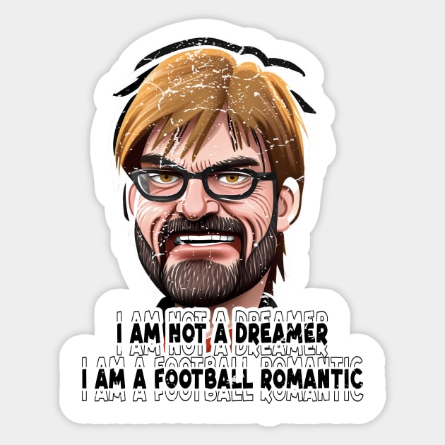 Jurgen Klopp Football Romantic Sticker by TerraceTees